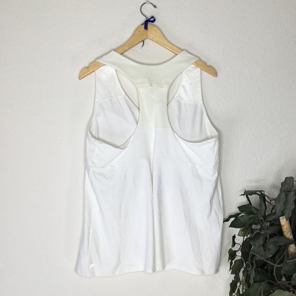 PLUS Fabletics White Workout Tank Top - Picture 7 of 7